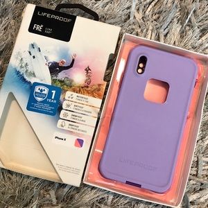 Brand new never used iPhone X life proof fre case